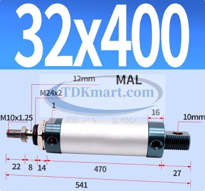 Xi lanh khí nén MAL32X400