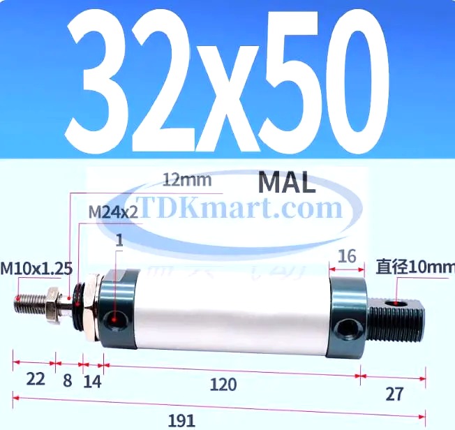 Xi lanh khí nén MAL32X50