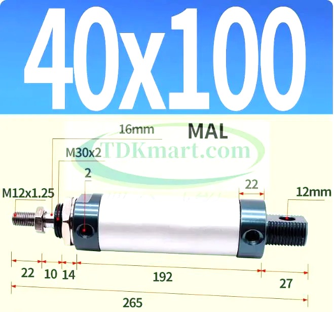 Xi lanh khí nén MAL40X100