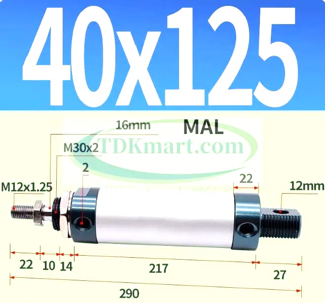 Xi lanh khí nén MAL40X125