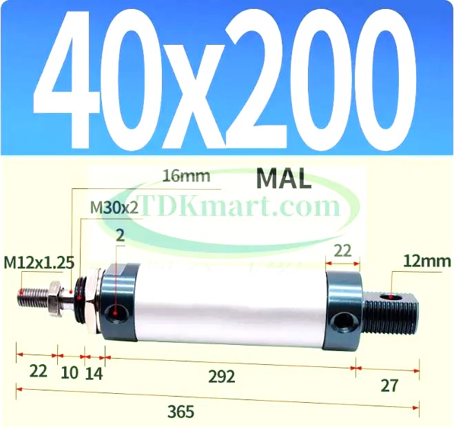 Xi lanh khí nén MAL40X200
