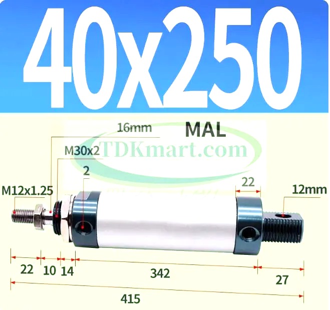 Xi lanh khí nén MAL40X250