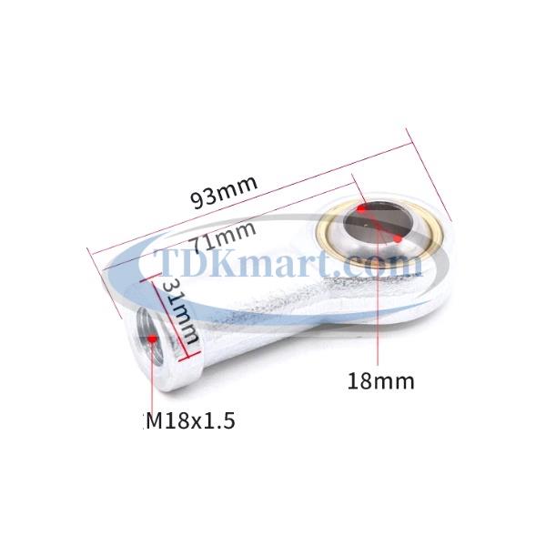 Đầu nối xi lanh khí nén mắc trâu SI18TK