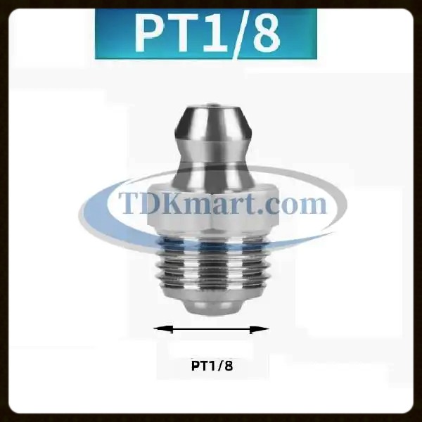 Vú mỡ thép mạ PT1/8-28 thẳng