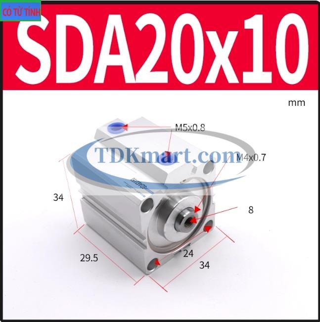 Xi lanh khí nén SDA20X10-S