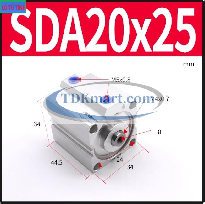 Xi lanh khí nén SDA20X25-S