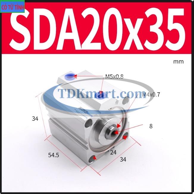 Xi lanh khí nén SDA20X35-S