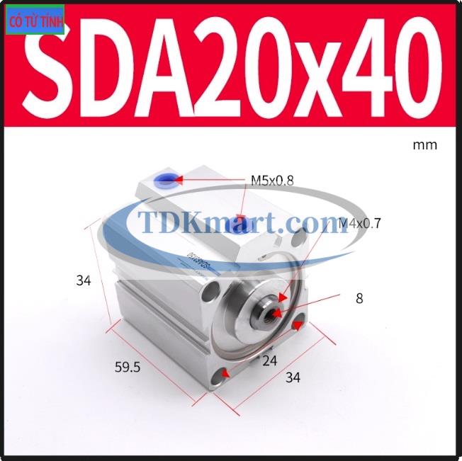 Xi lanh khí nén SDA20X40-S
