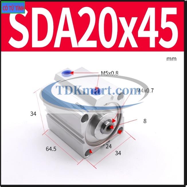 Xi lanh khí nén SDA20X45-S