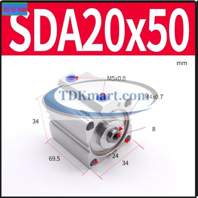 Xi lanh khí nén SDA20X50-S