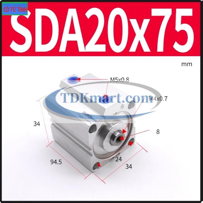 Xi lanh khí nén SDA20X80-S