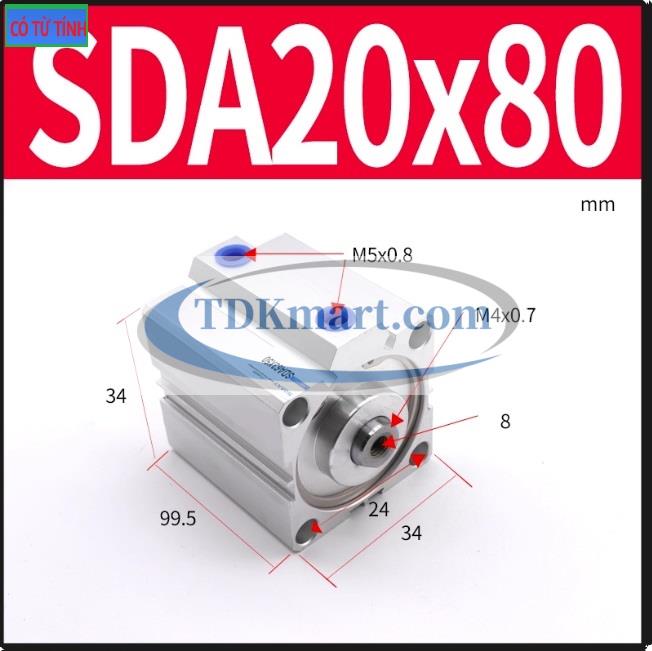 Xi lanh khí nén SDA20X90-S