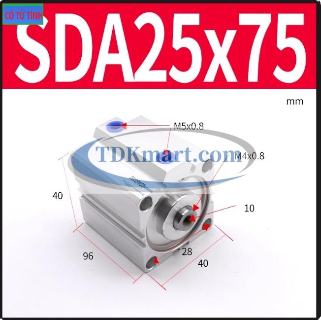 Xi lanh khí nén SDA25X80-S