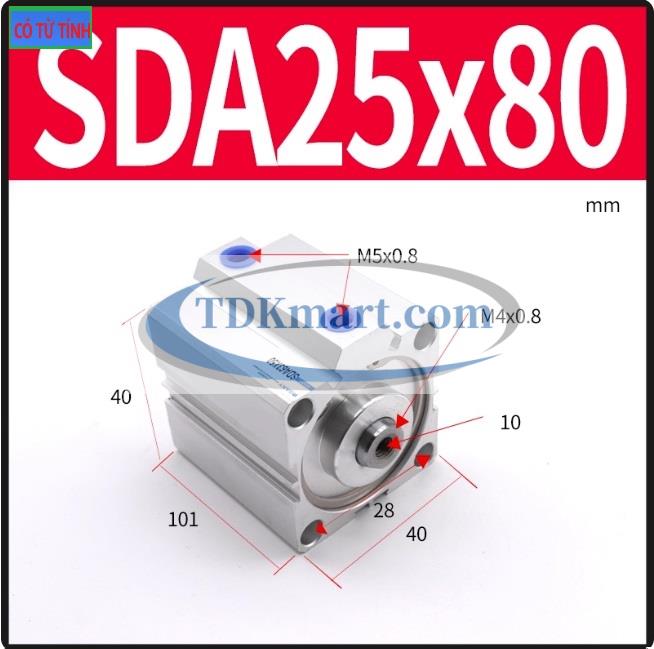 Xi lanh khí nén SDA25X90-S