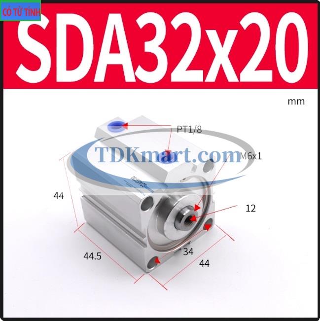 Xi lanh khí nén SDA32X20-S