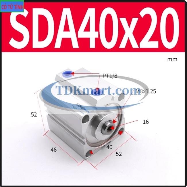 Xi lanh khí nén SDA40X20-S