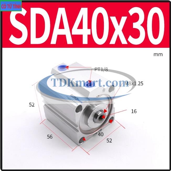 Xi lanh khí nén SDA40X30-S