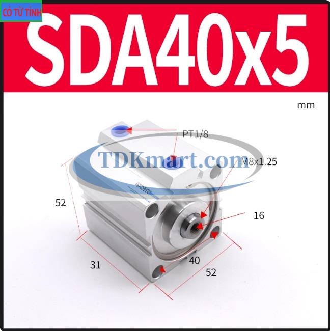 Xi lanh khí nén SDA40X5-S