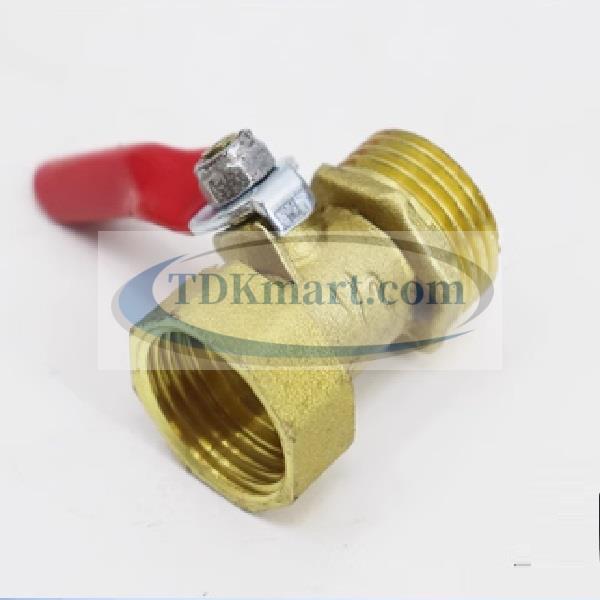 Van bi đồng tay gạt thân nhỏ 2 đầu ren ngoài 3/8