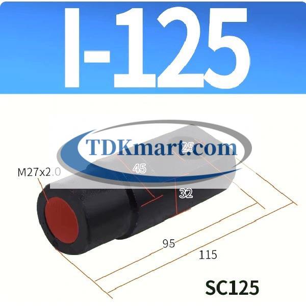 Đầu nối xi lanh khí nén chữ I-125
