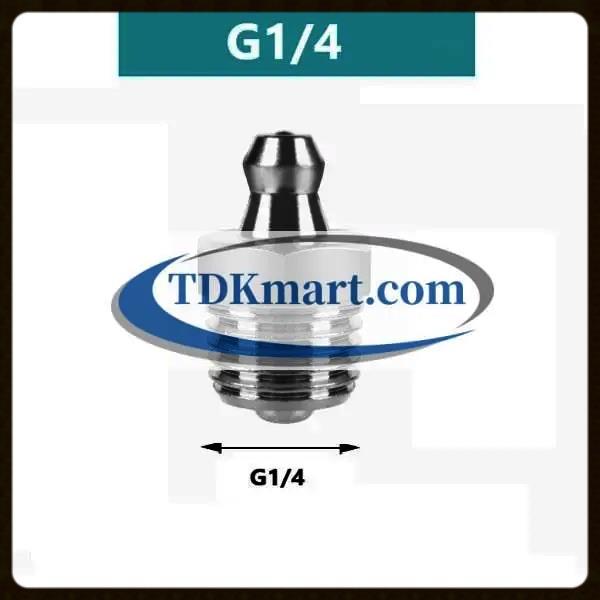 Vú bơm mỡ thẳng ren G1/4-19