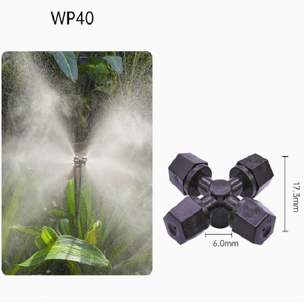 Béc tưới đen 4 hướng WP40