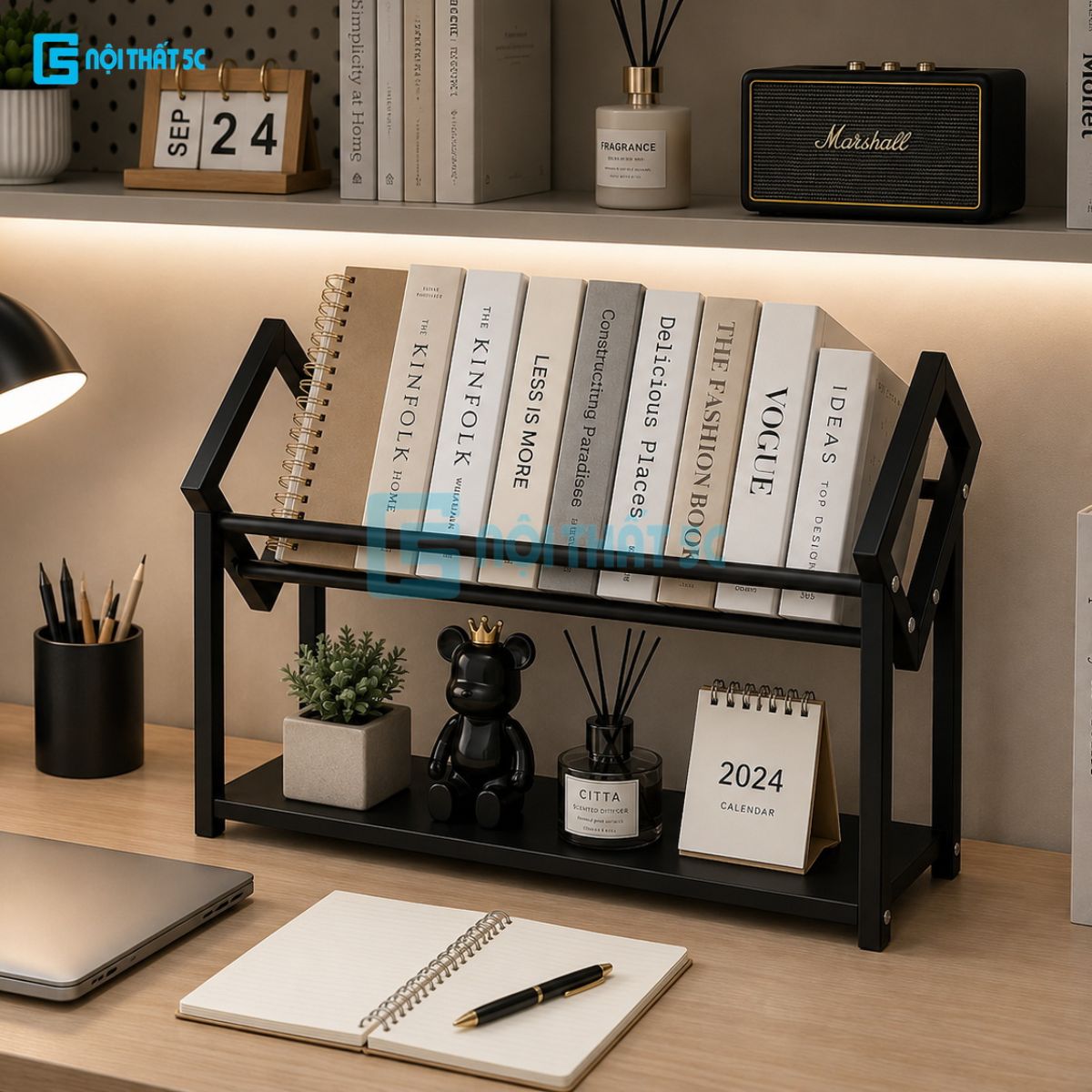 Hướng dẫn lắp đặt kệ sách GS-372 2 tầng