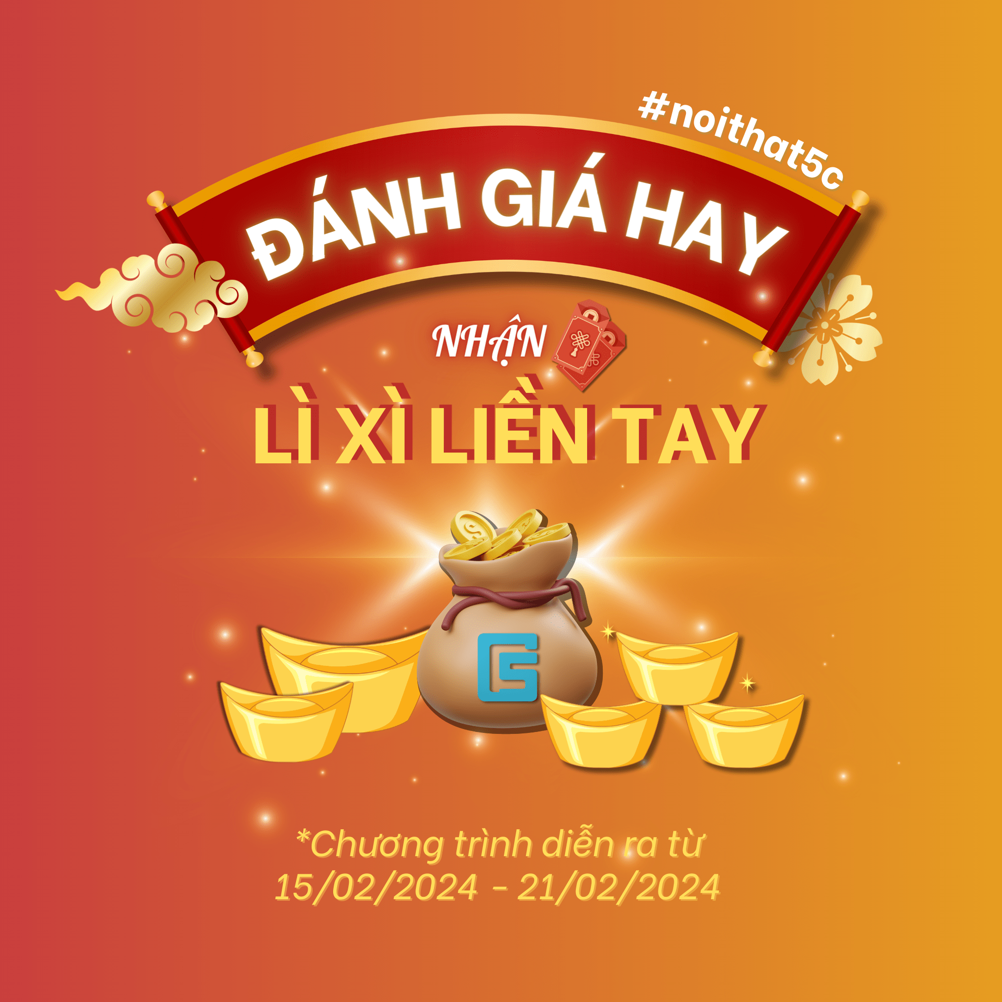 ĐÁNH GIÁ HAY NHẬN LÌ XÌ LIỀN TAY [NỘI THẤT 5C]