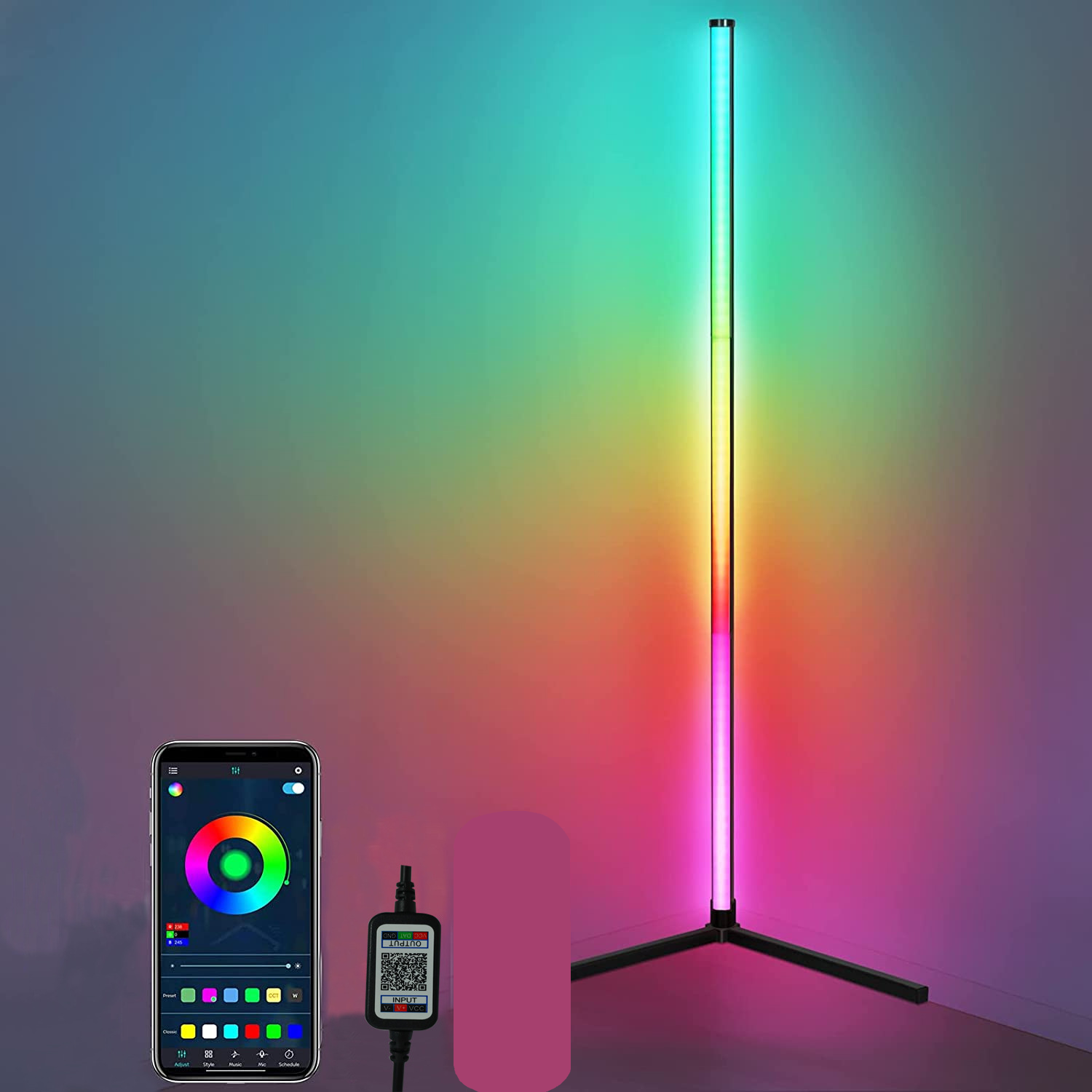 Thanh đèn LED RGB nháy theo nhạc trang trí phòng ngủ, phòng game ...