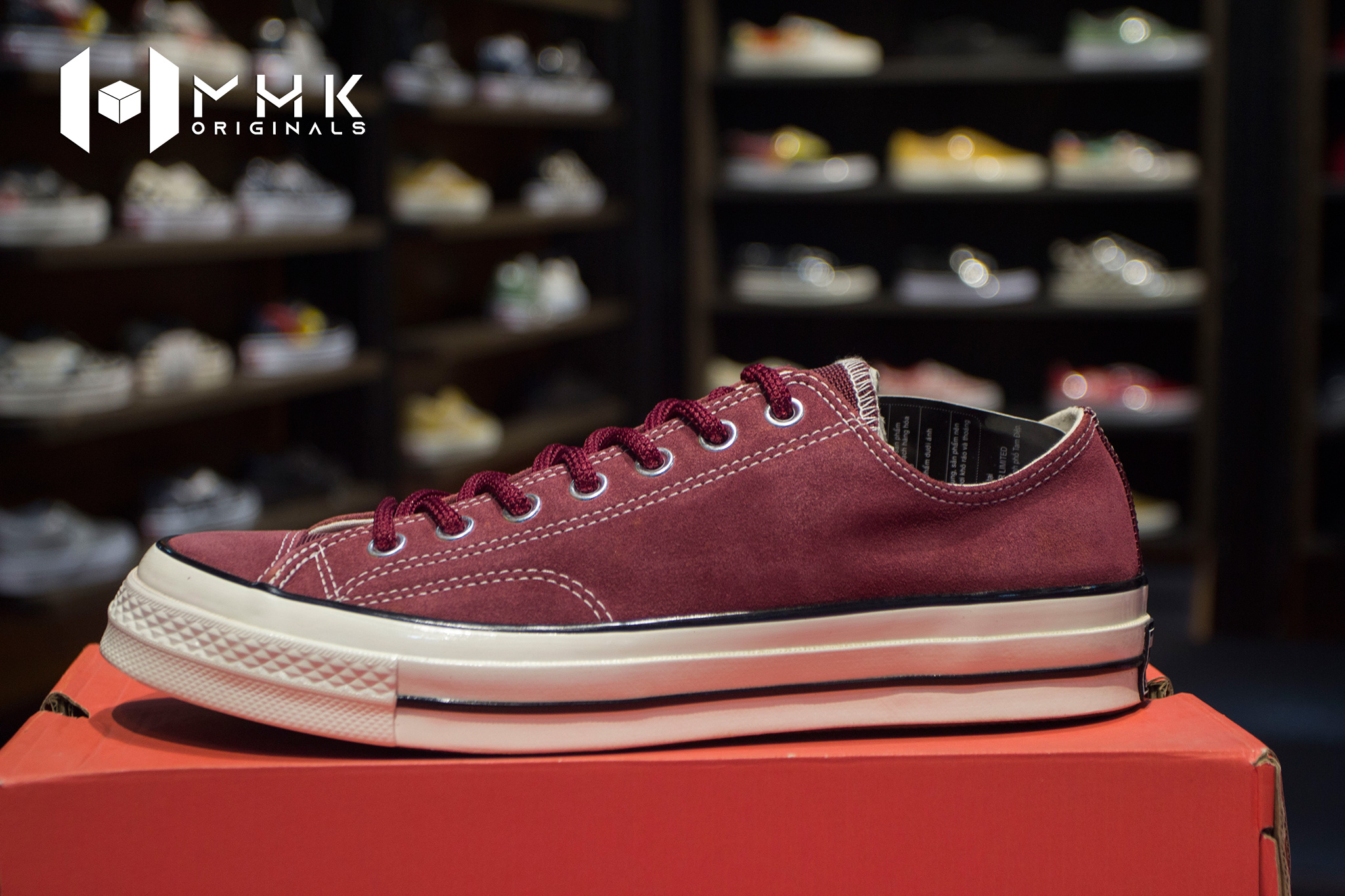 Giày Converse Converse Ctas 70 Giày Converse Chuck 70's Da Lộn đỏ đun