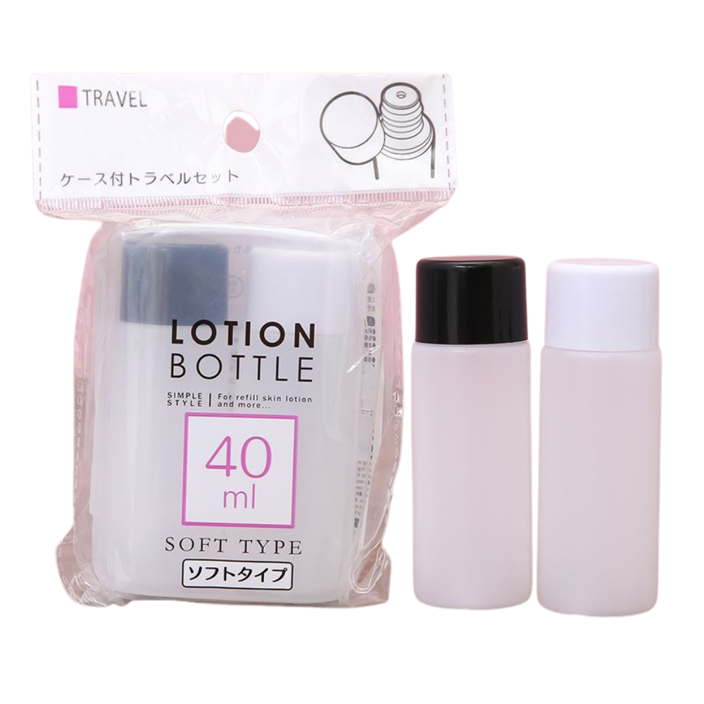 Set 2 Lọ Chiết Mỹ Phẩm 40ml Kèm Hộp Đựng