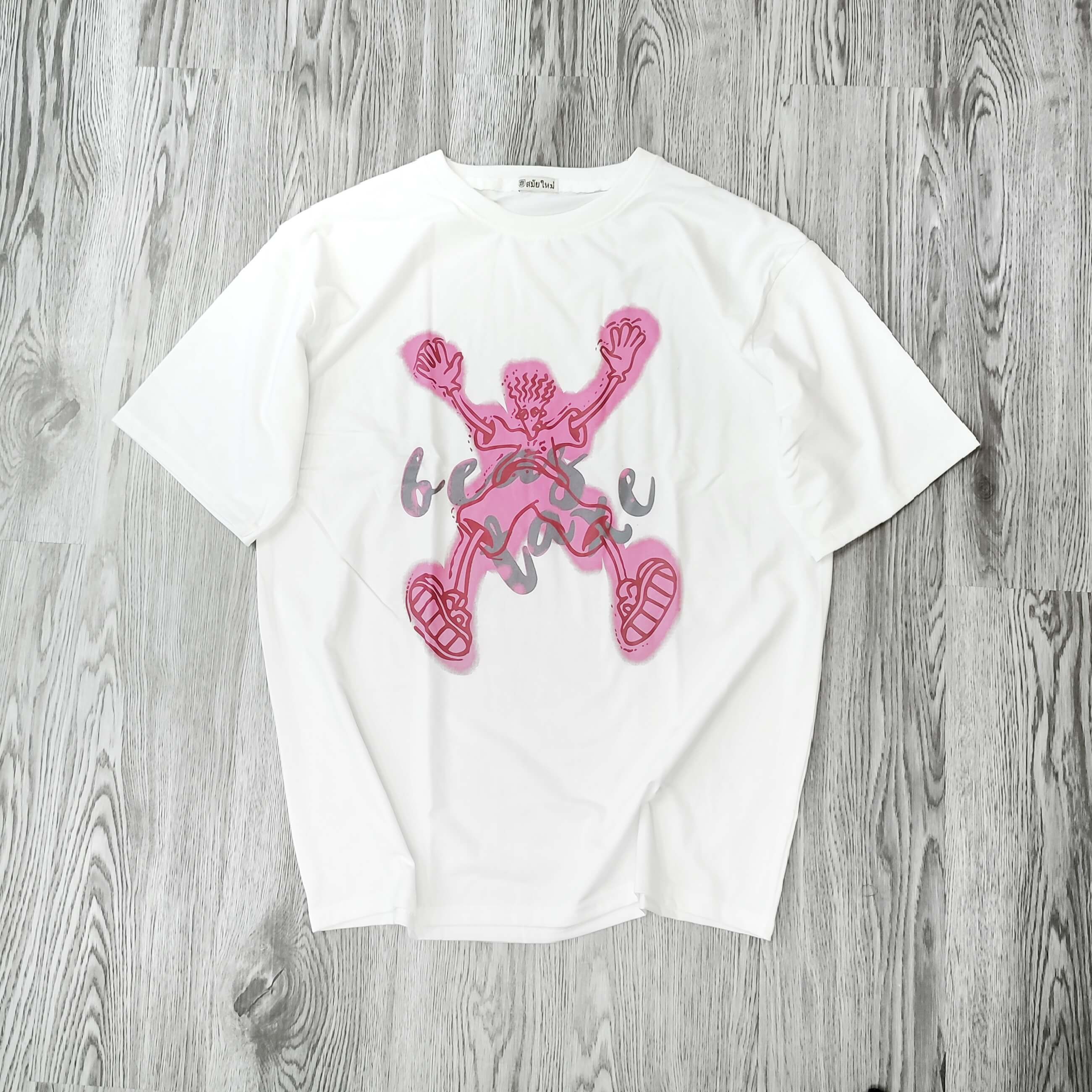 MS027 Áo Thun Unisex Nam Nữ, Áo Thun Form Rộng Thời Trang In Hình Dễ Thương Freesize