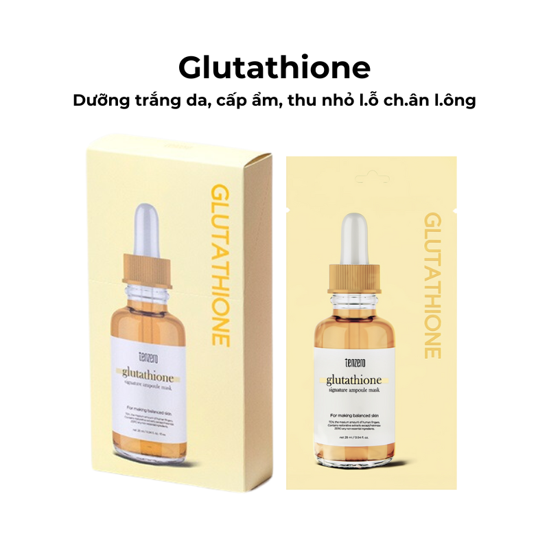 Mặt nạ tế bào gốc Tenzero dưỡng sáng da, phục hồi da, chống lão hoá - 1 miếng x 28ml
