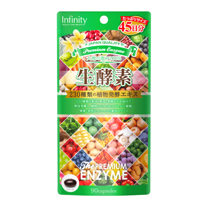 Viên Uống 230 Enzyme Bổ Sung Lợi Khuẩn Và Giảm Cân Infinity 45 Ngày 90 Viên