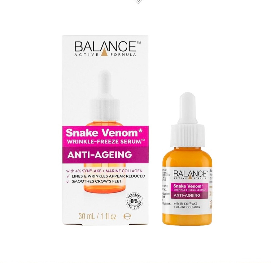 Serum nọc rắn chống lão hóa balance active formula snake venom wrinkle freeze serum 30ml