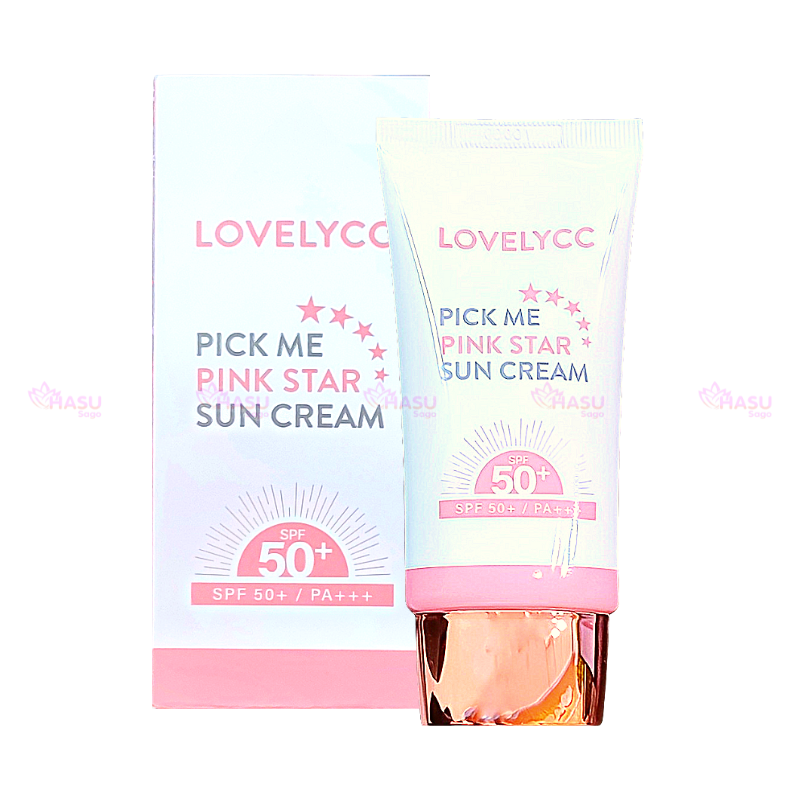 Kem Chống Nắng LOVELYCC Pick Me Pinkstar Sun Cream SPF50+ PA+++ Hàn Quốc 50ml