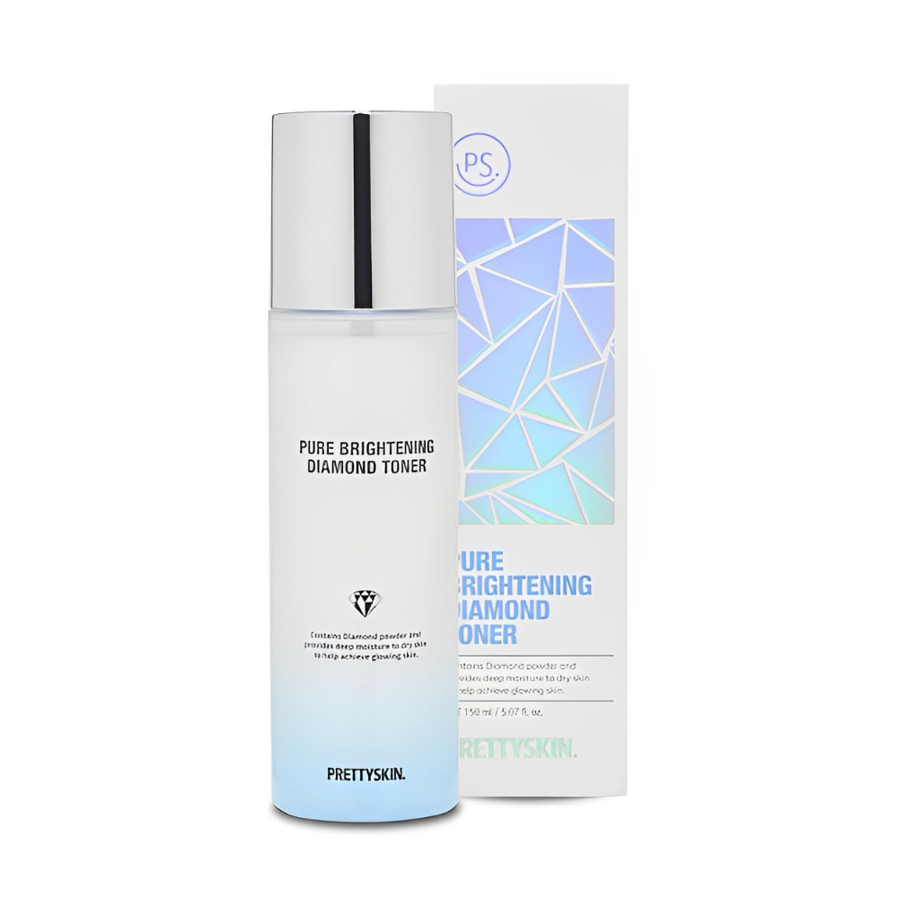 [Chính Hãng] Nước Hoa Hồng PRETTYSKIN Pure Brightening Diamond Toner Hàn Quốc Se Khít Lỗ Chân Lông, Chống Lão Hóa 150ml