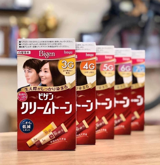 Nhuộm Tóc Bigen Phủ Bạc DÒNG G MỚI Thảo Mộc Nhật Bản 40g