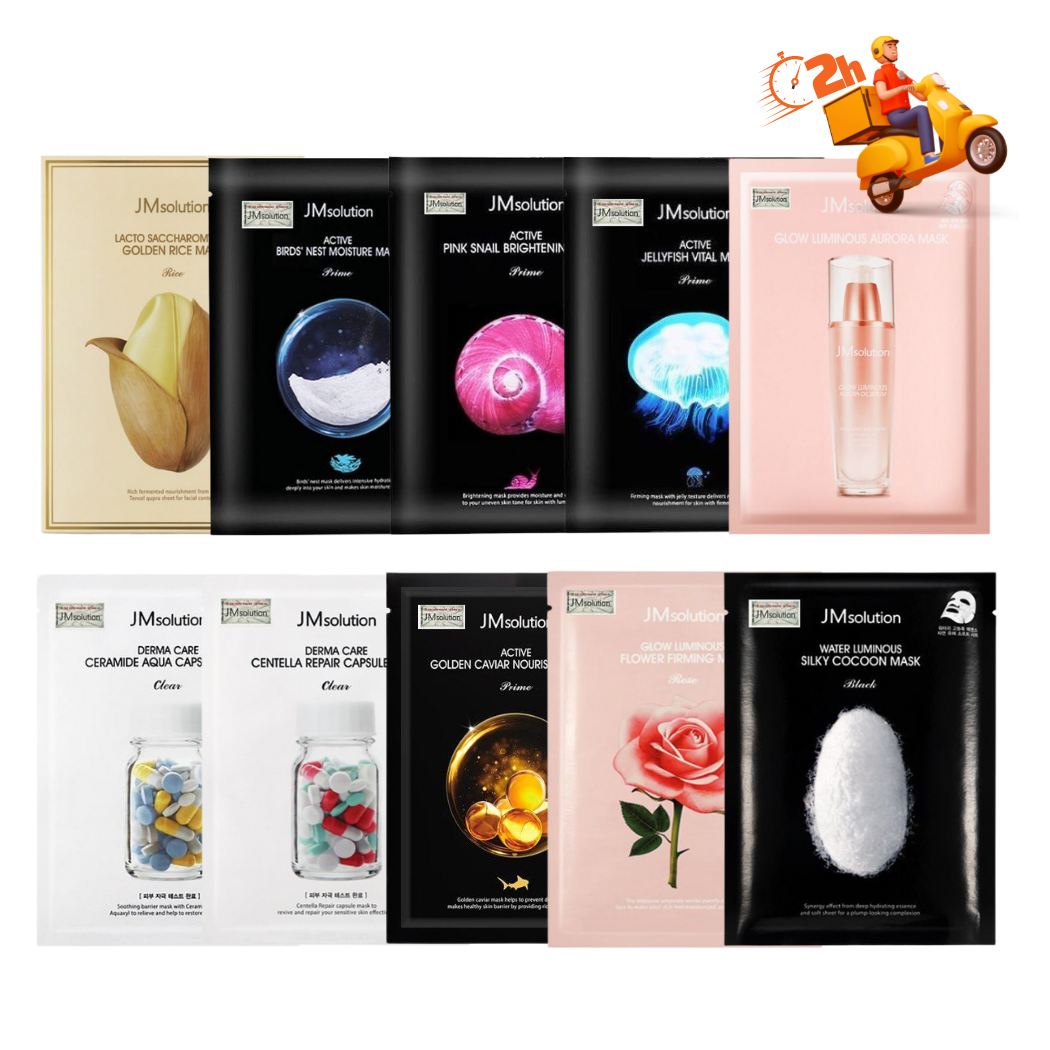 Lẻ Miếng Mặt nạ JM Solution Dưỡng Trắng Căng Bóng Da 30ml