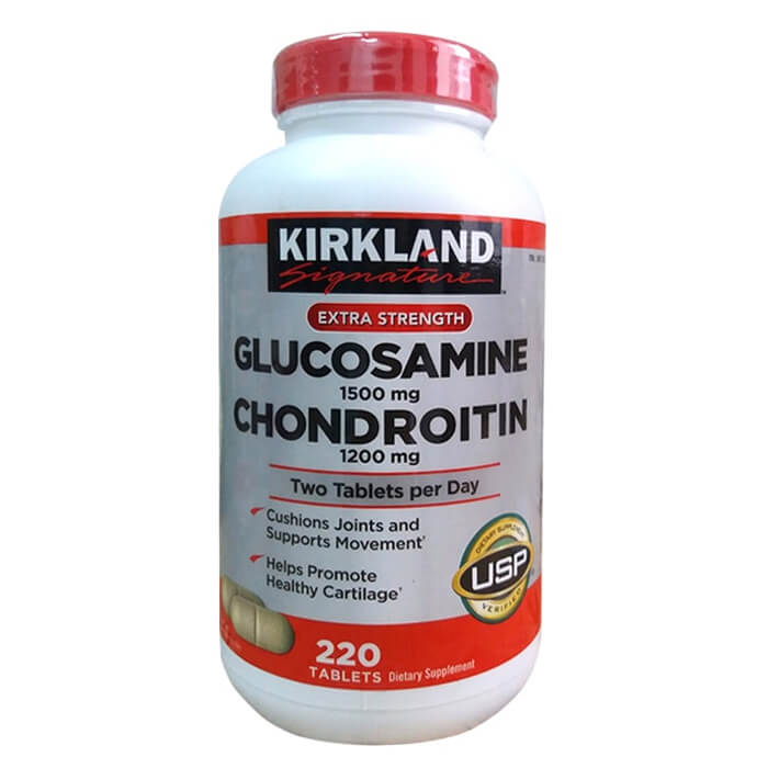 Bổ khớp Kirkland Glucosamine Chondroitin Hàng Nhập Mỹ 220 Viên