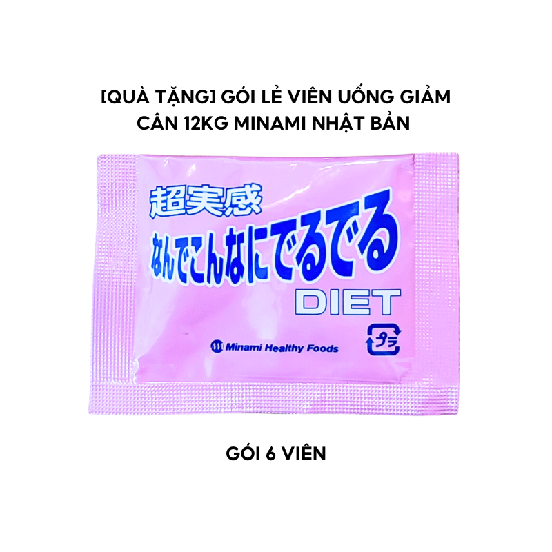 [Quà tặng] Gói lẻ viên uống giảm cân 12kg Minami Nhật Bản