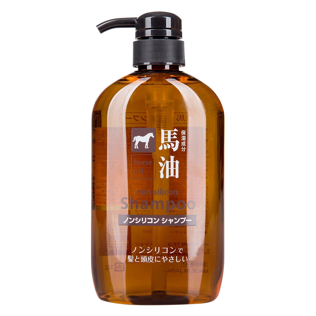 Dầu Gội Kumano Non-Silicon Giảm Hư Tổn Chiết Xuất Từ Dầu Ngựa Cosme Station Horse Oil 600ml Nhật Bản