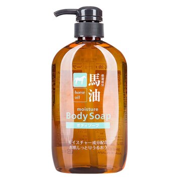 Sữa Tắm Kumano Làm Sạch & Dưỡng Ẩm Từ Dầu Ngựa 600ml Cosme Station Horse Oil Body Soap