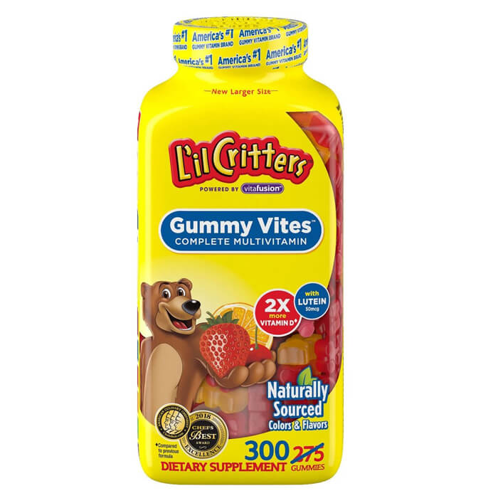 Kẹo Dẻo Bổ Sung Vitamin Tổng Hợp L’il Critters Gummy Vites 300 Viên Của Mỹ