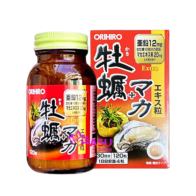 Viên uống tinh chất hàu tươi maca tăng cường sinh lý Orihiro 120 viên