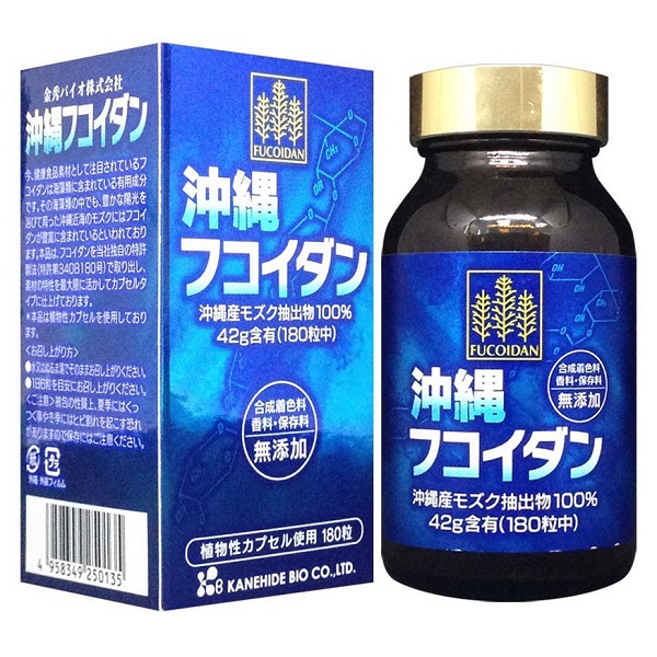 Phòng Ngừa Và Hỗ Trợ Bệnh Ung Thư Kanehide Bio Okinawa Fucoidan Nhật Bản 180 Viên - Nhập Khẩu Chính Hãng