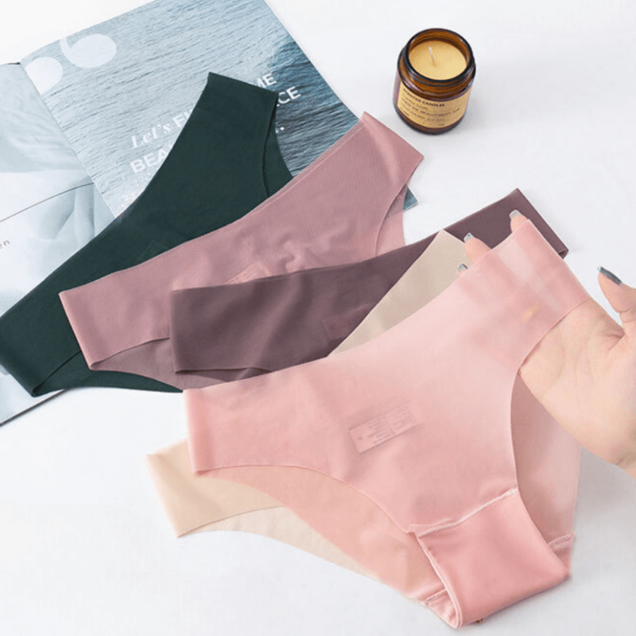 [S32] Combo 10 Quần Lót Nữ Tam Giác Chất Voan Tuyết Tàng Hình Cao Cấp Freesize - GIAO MÀU NGẪU NHIÊN