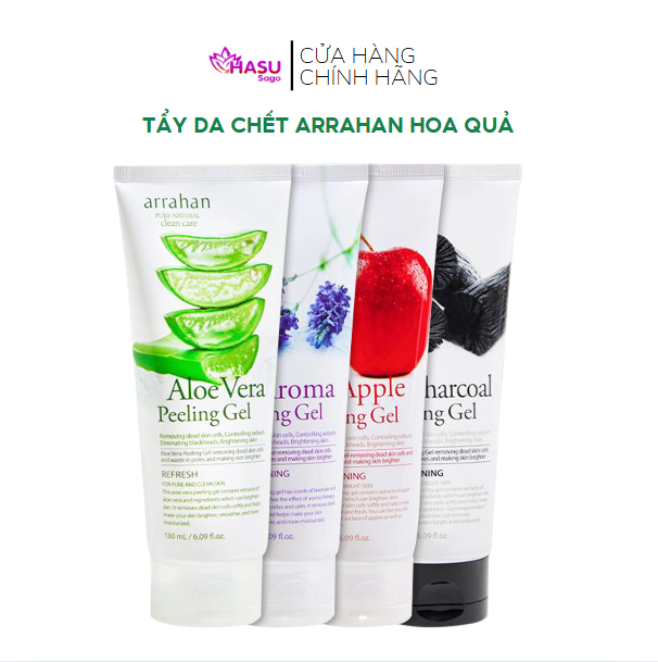 Gel Tẩy Tế Bào Chết Arrahan Peeling Gel 180ml – Da Sạch Sâu, Sáng Mịn Tự Nhiên