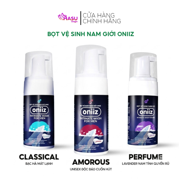 Bọt Vệ Sinh Nam Giới Oniiz Intimate Wash For Men Dung Dịch Dạng Bọt Hương Nước Hoa Cao Cấp 100ml