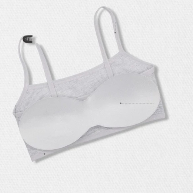 [A12] Áo Bra Học Sinh Chất Cotton Kẻ Tăm NANGEVA